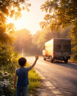 Parent and child moving forward after relocation