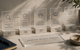 Strategic planning flowchart representing probate process steps