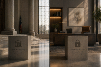 Premium visual comparison of independent and dependent probate administration for a large estate