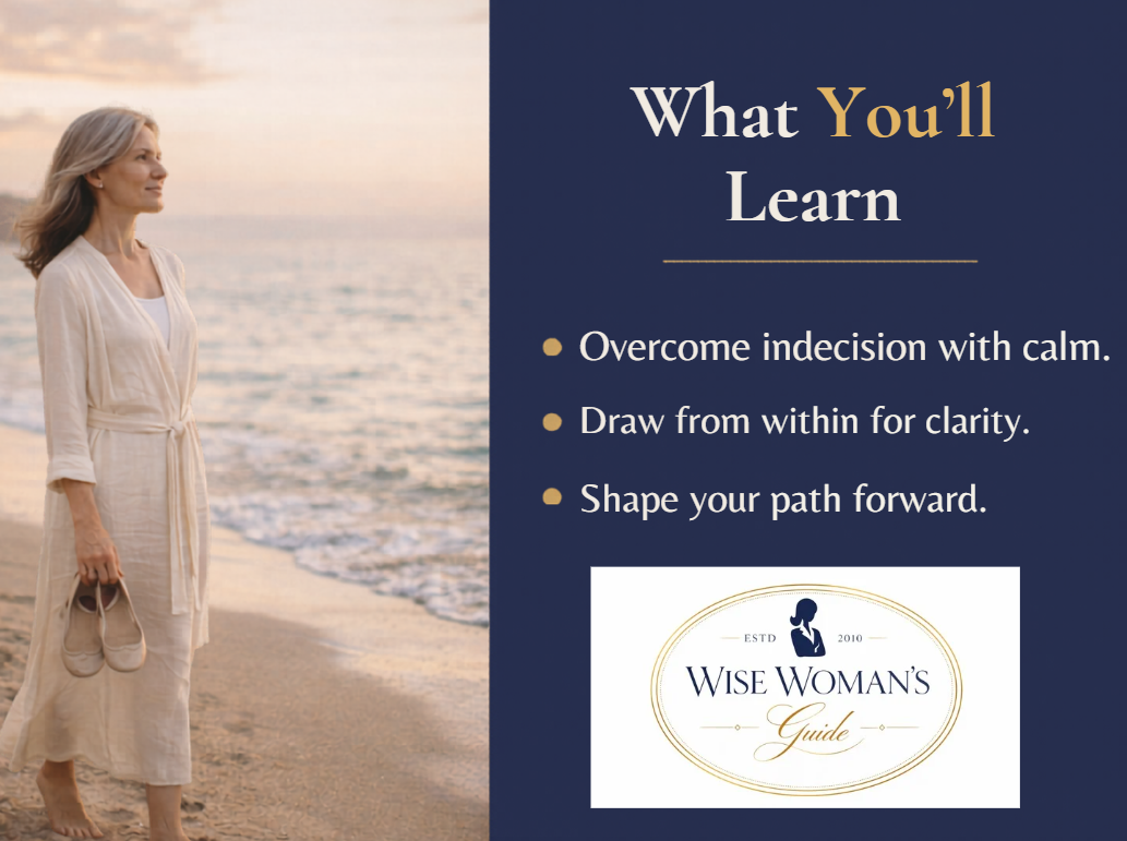 What You'll Learn Wise Woman seminar graphic