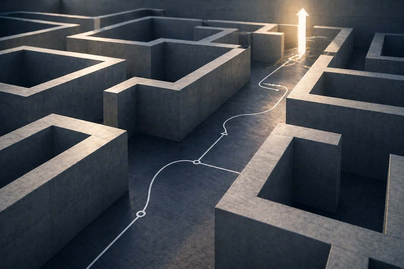 Maze representing estate complexity, probate risk, and decision-making challenges