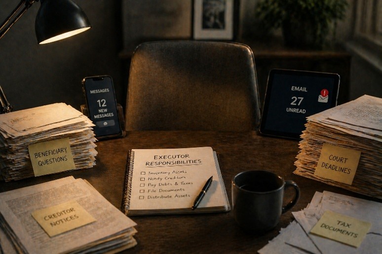 Organizing probate documents