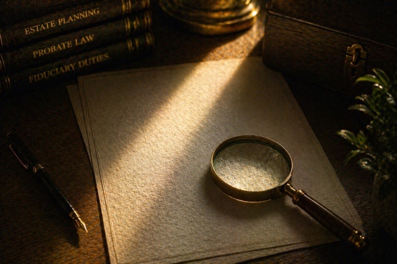 Reviewing evidence for a will challenge