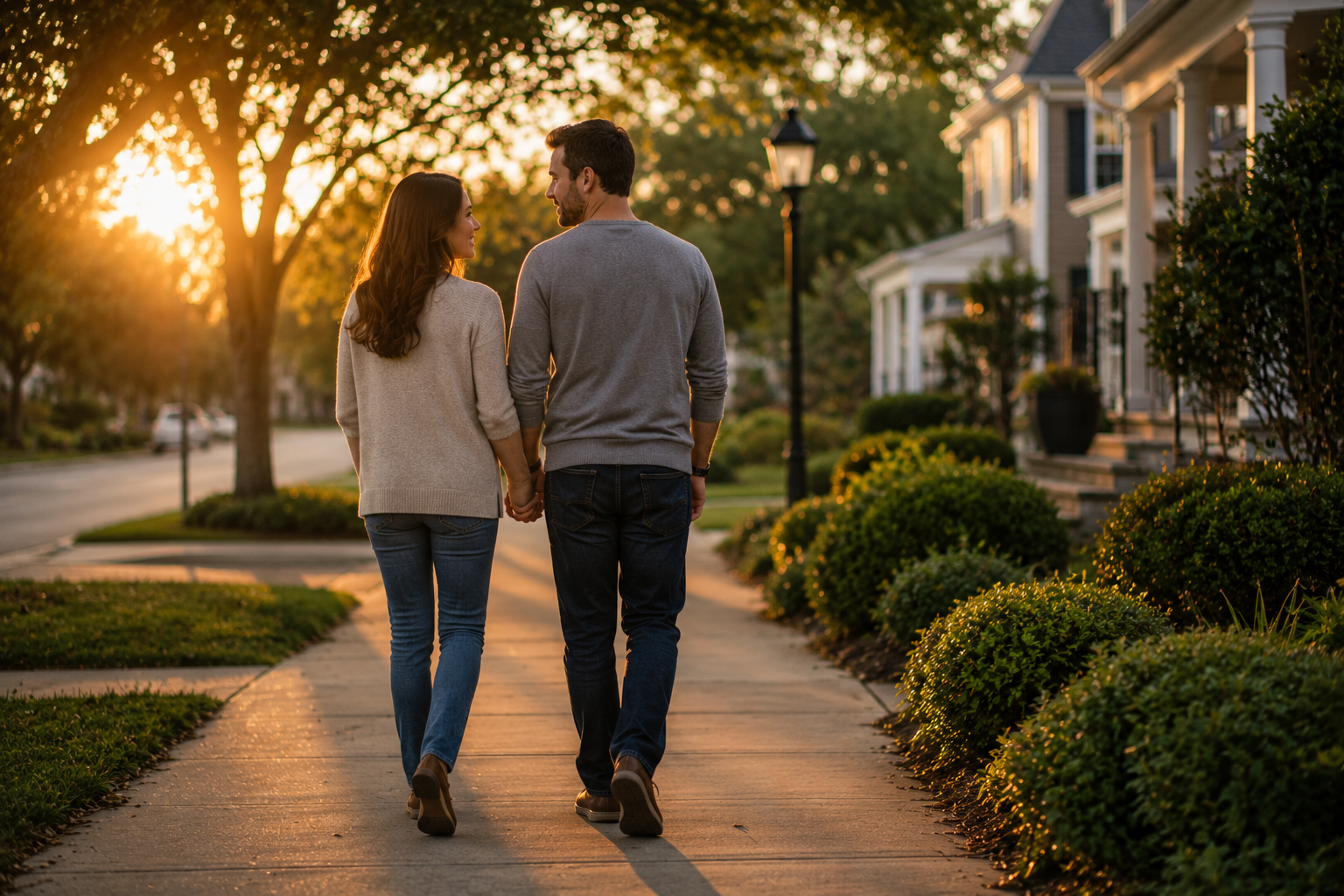 Couple having a healthy prenup conversation about financial values