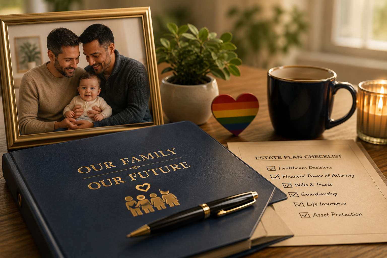 Estate planning documents for LGBTQ parents
