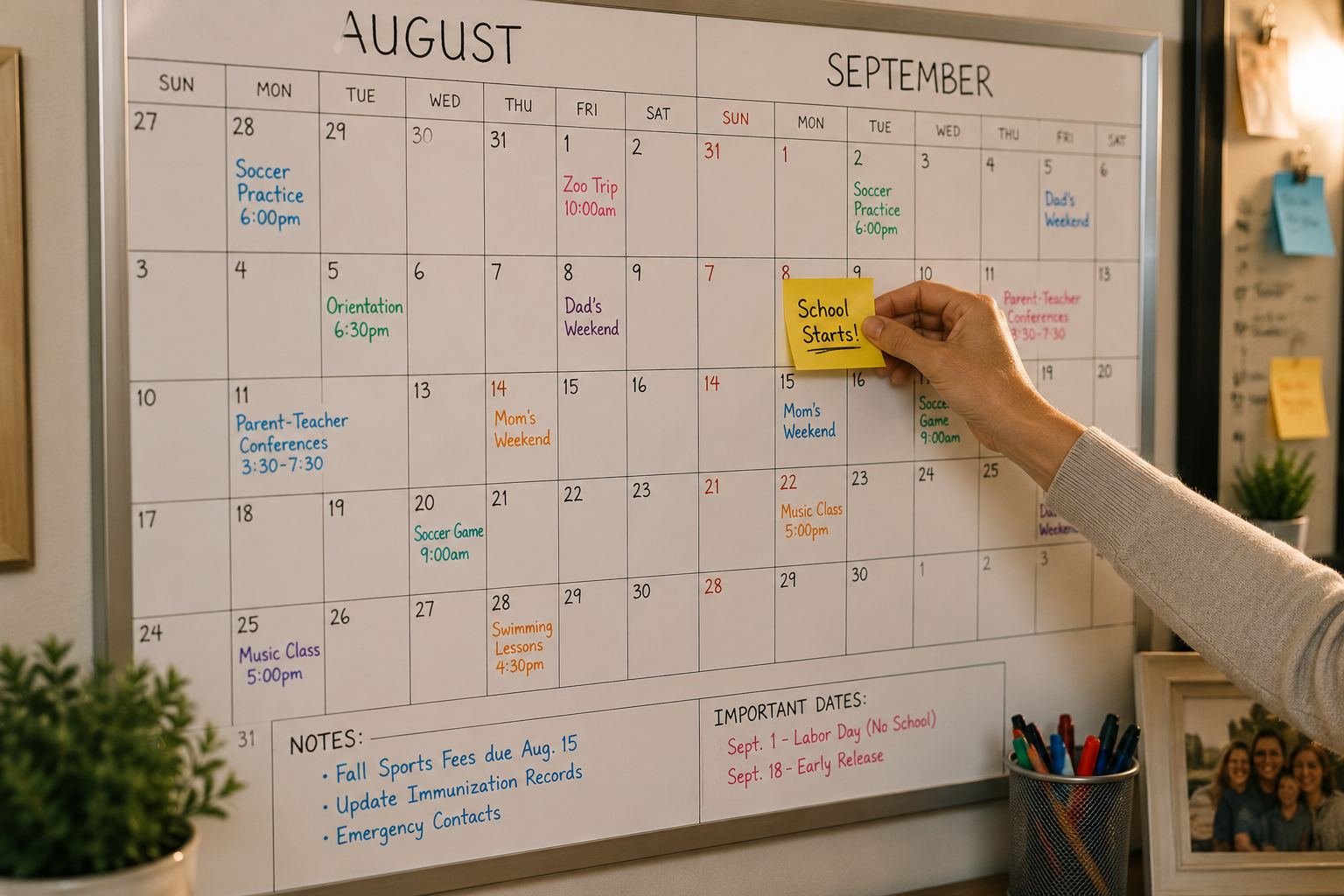 Child beginning the school year confidently with a clear co-parenting routine