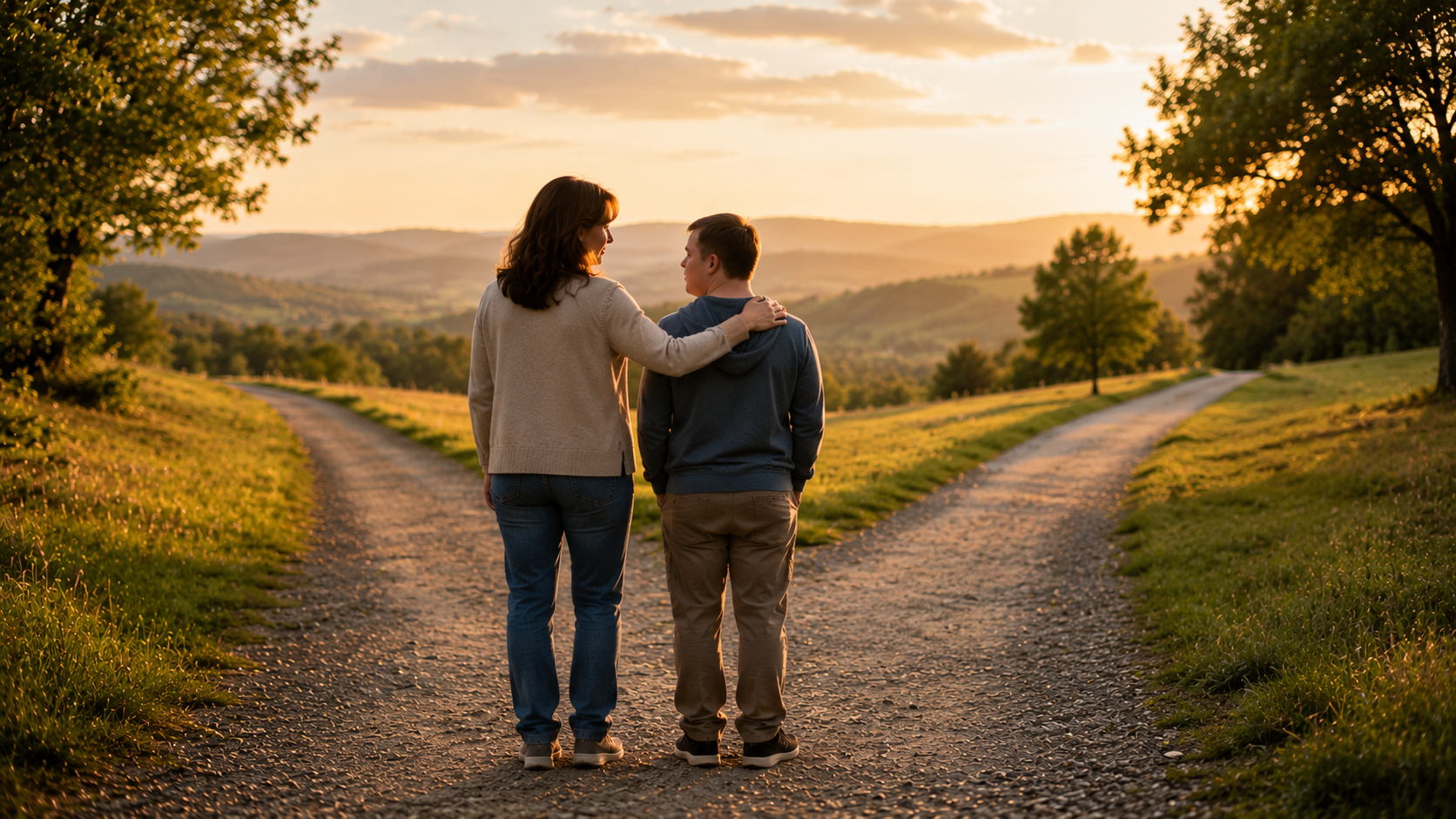 Family discussing long-term support and inheritance planning for a child with special needs