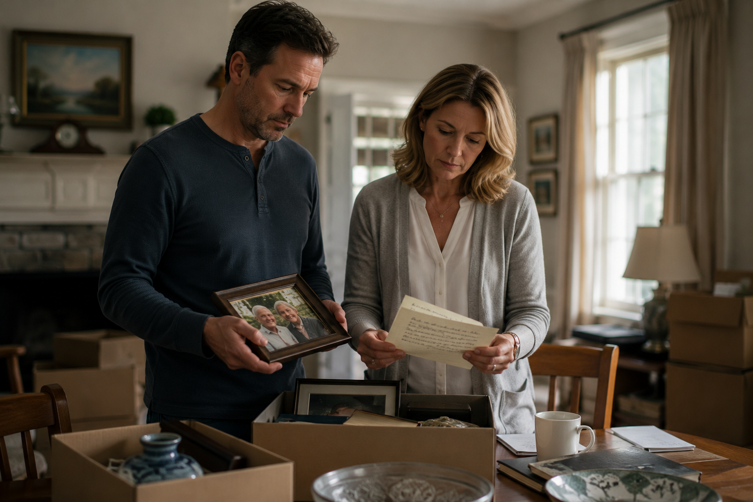 Family members reviewing documents together to avoid estate planning mistakes