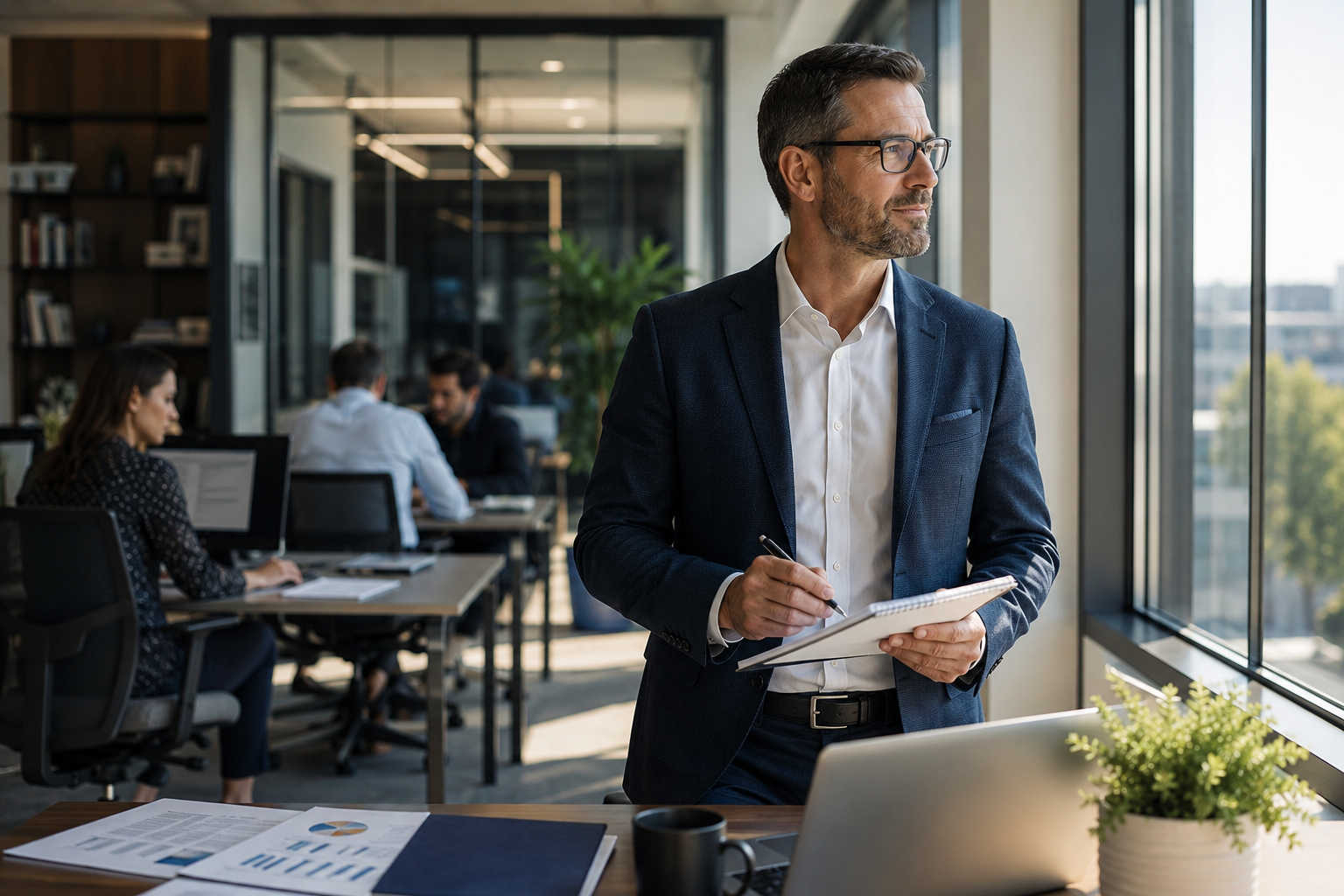 Entrepreneur balancing family decisions and business responsibilities