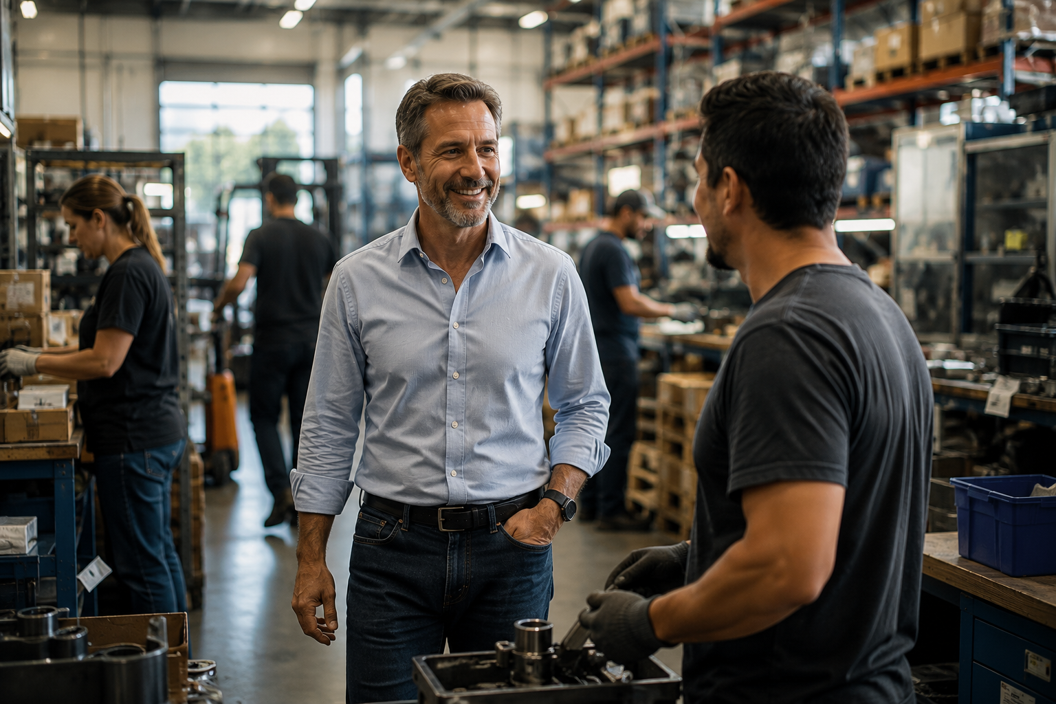 Business leadership team navigating uncertainty during a major transition