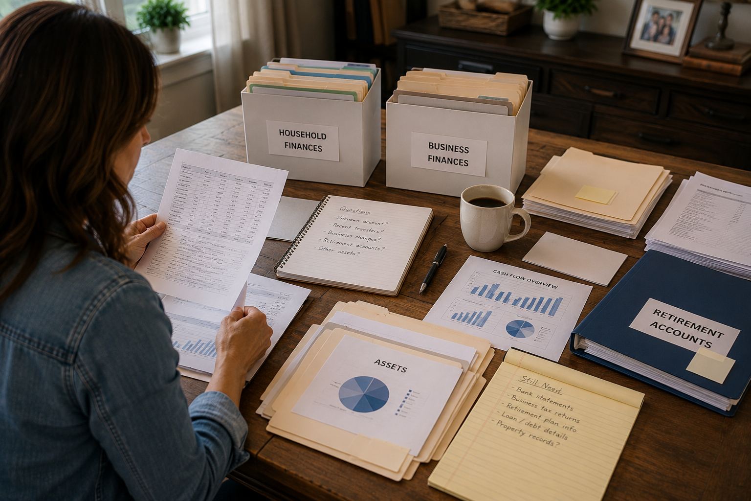 Reviewing retirement assets as part of the financial picture before divorce